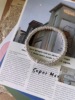 韩版原创设计925纯银实心双层重工小众银圈净版男女情侣手镯手链