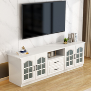 实木电视柜简约j小户型白色储物柜，组合地柜高款卧室电视柜现代简