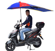 双加加粗怀云牌层布料摩托车伞，电瓶车遮阳遮雨伞三轮长车雨