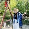 棉麻披肩女外搭西北青海湖新疆西藏旅游穿搭防晒大披风民族风围巾