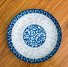 青花瓷陶瓷6英寸小盘子6个装菜盘子深盘果盘，骨盘圆盘家用餐具套装