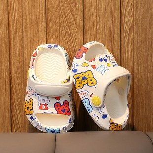 巴布豆儿童凉拖鞋夏季男女童，1-3岁2室内婴幼儿，小孩防滑宝宝洞洞鞋