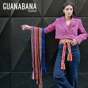 西班牙Guanabana品牌手工编织哥伦比亚Wayuu瓦尤部落民族腰带装饰