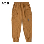 MLB 宽松运动裤男春季休闲裤针织长裤跑步裤子收口束脚裤