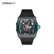 CRONUSART克洛斯 碳纤维系列 五芒星 男士运动全自动机械机芯腕表