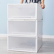 抽屉式收纳箱衣柜收纳盒，衣物整理箱子透明塑料，装衣服储物箱特大号
