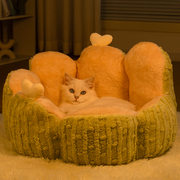 猫窝冬季保暖半封闭式猫睡觉用拖鞋窝冬咪床四季通用狗窝用品