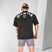 夏季健身短袖男速干网眼韩版运动T恤奥赛训练宽松加大码半袖汗衫