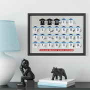 2022年世界杯英格兰球衣经典相框照片墙送球迷奖品体彩店装饰