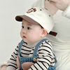 婴儿帽子春秋薄款韩版宝宝棒球帽，夏季可爱小月龄男女童遮阳鸭舌帽