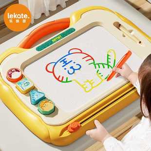 儿童画板家用幼儿涂色磁性写字板1岁宝宝2磁力涂鸦画画玩具可消除