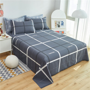 100%全棉床单单件纯棉被单条纹学生宿舍垫单1.2米1.5mi1.8米床