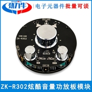 ZK-R302炫酷音量指示蓝牙音频功放板模块TPA3118高低音调节30WX2