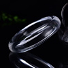 水晶手镯东海透明白水晶透明圆条本土白水晶手串古风传承一件