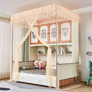 定制衣柜床1.2米1.5蚊帐一体多功能，储物儿童子母床公主单人书柜床
