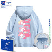 NASA联名美乐蒂连帽卫衣女2023秋季潮流韩版ins可爱女生外套