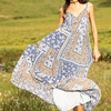 波西米亚风连衣裙民族风女装夏季吊带裙新疆云南旅游穿搭印花长裙