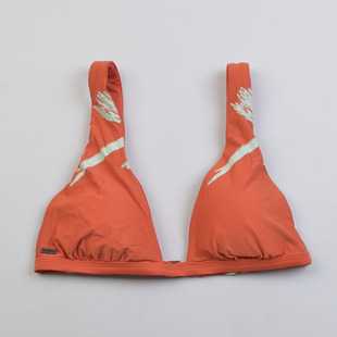 澳洲冲浪品牌时尚性感聚拢单件纯色比基尼上衣bikini女泳衣带胸垫