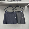 韩国SOUTHCAP*高尔夫穿搭24年春季ins运动牛仔百褶裙短裙