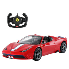 星辉男孩玩具遥控车法拉利458跑车模型USB充电电池敞篷可漂移7456