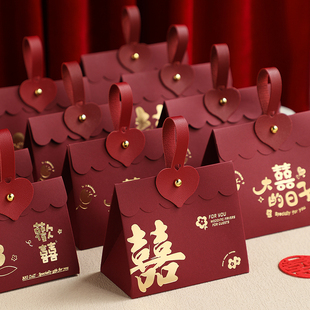 2024糖盒结婚喜糖盒子高级感创意，婚礼喜糖袋子糖果礼盒装纸盒