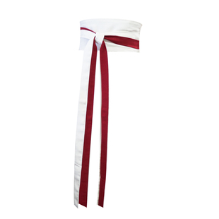 双色超长系带腰封可定制颜色，可调节腰围，高腰长裙腰带雪纺系带