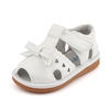 freycoo芙瑞可女童凉鞋，1-3岁幼童鞋学步叫叫鞋夏季鱼嘴凉鞋白