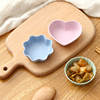 家用厨房小麦秸秆调味碟创意塑料圆形咸菜小碟子餐具蘸料小吃碟