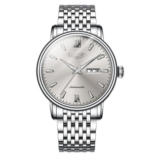 机械全自动夜光品牌瑞士日历防水高档男士手表商务钢带国产腕表