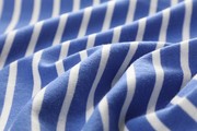 日系复古海军蓝白条纹(白条纹，)t恤女短袖夏季纯棉，柔软厚实水手服宽松上衣