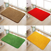 家用金黄色门口进门地垫，卧室门厅大红色喜庆地毯浴室草坪绿色脚垫