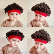 婴幼儿搞笑爆炸头帽宝宝，可爱假发帽子网红儿童，个性头男女童卷发帽