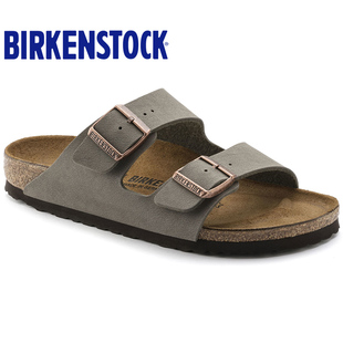 BIRKENSTOCK勃肯软木鞋德国进口两带仿牛巴革男女凉鞋Arizona