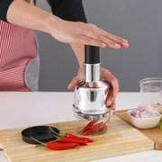 不锈钢手压式切菜器拍拍 厨房多功能姜蒜切碎器切洋葱器碎菜器