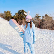 定制冬季户E外 单板滑雪服套装女款 防风防水透气 baby蓝滑雪衣雪