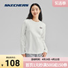 Skechers斯凯奇奥莱 春季女子长袖T恤衫全棉时尚印花百搭