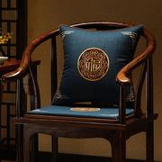 中式椅子坐垫椅垫座垫红木圈椅实木沙发垫乳胶海绵垫凳子茶椅垫子