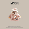 法国MNGK女宝宝外套冬装加厚洋气婴儿斗篷披风01-2-3岁春秋童装新