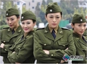 民国军装美式国民党军装女民国党军官服，将男女特务军官服