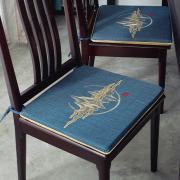 新中式坐垫餐椅垫官帽，椅太师椅红木圈椅实木家具，茶桌座垫椅子加厚