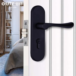 固特门锁欧式门锁 单舌室内卧室房门锁卫生间执手锁具木门把手锁