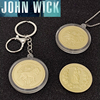 疾速追杀johnwick金币，基努里维斯收藏硬币，钥匙扣挂件电影道具周边