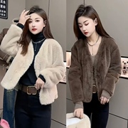 韩系冬天外套女2023秋冬高级感超好看时尚洋气短款大衣潮