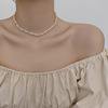 轻奢精致时尚双层珍珠项链女网红2021年小众设计感气质锁骨链