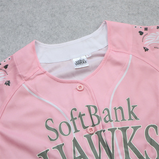 日单夏季薄款女生速干棒球服开衫短袖圆领T恤印花休闲运动t恤女童