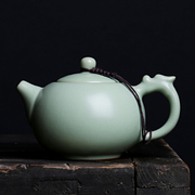 汝窑茶壶开片可养陶瓷西施，壶冰裂功夫茶具哥窑，茶水分离泡茶壶单壶