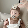 秋冬季婴儿帽子超萌可爱卡通印度帽男女宝宝护囟门帽新生儿童胎帽
