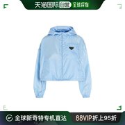 99新未使用香港直邮prada女士浅蓝色，连帽夹克29x900-1wq8-f