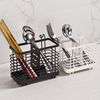 沥水筷子笼厨房家用台面筷筒架带钩嘴挂式筷子，筒置物架餐具收纳盒