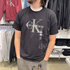 ckcalvinklein男士夏季休闲纯色，字母圆领短袖t恤日常打底衫